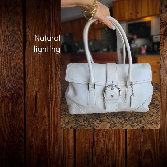 Vintage COACH Soho Satchel in white - Picture 9 of 14